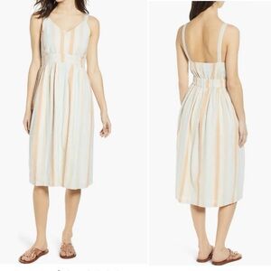 BP Button Front Stripe Dress size medium pastel cotton